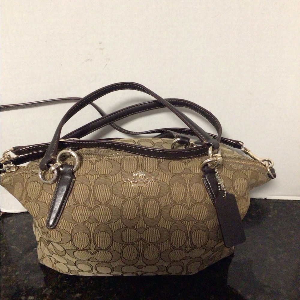 Coach Signature Brown Handbag